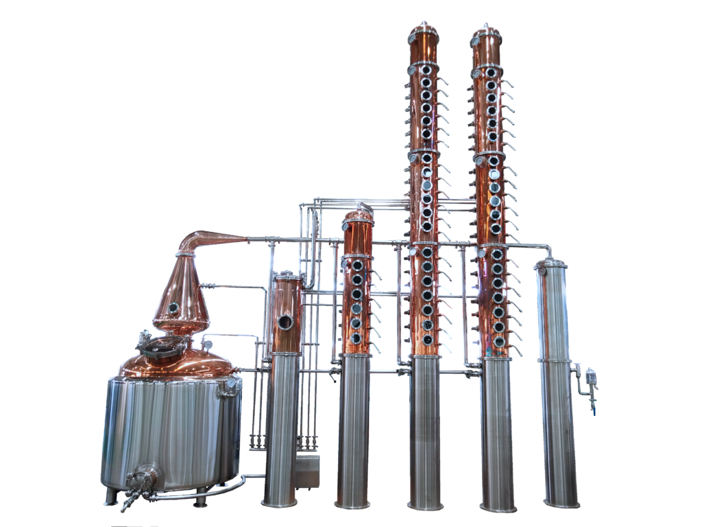 distilling equipment vodka column hybrid pot still
